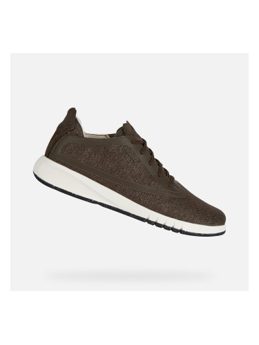 Khaki men's sneakers Geox Aerantis - Men's