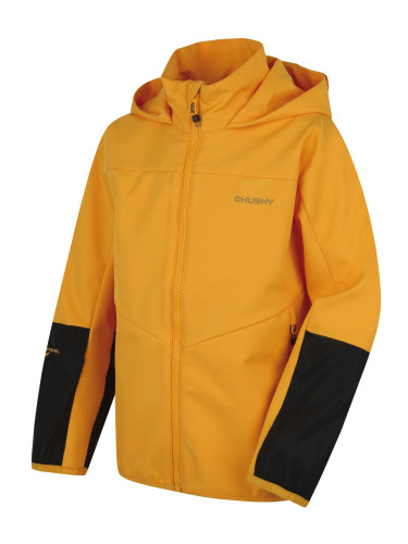 Children's softshell jacket HUSKY Sonny K yellow