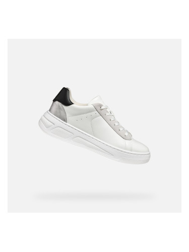 White women's sneakers Geox Ljuba - Women's