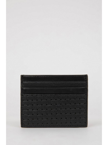 DEFACTO Men's Faux Leather Card Holder