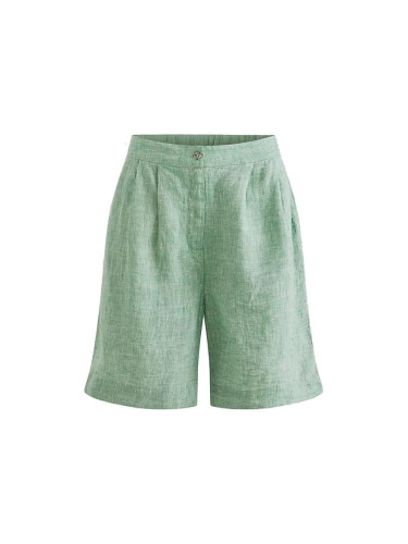 Tommy Hilfiger Shorts - LINEN PLEATED PULL ON SHORT green