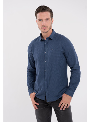 Volcano Man's Shirt K-Odar Navy Blue