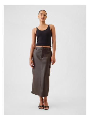 GAP Faux leather midi skirt Utility - Women's