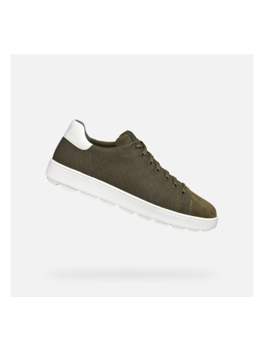 GEOX Khaki men's sneakers Spherica Ecub-1 - Men's