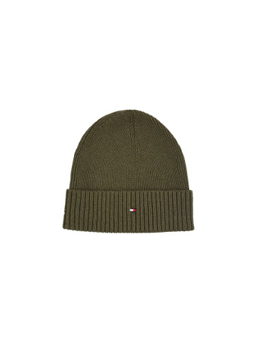 Tommy Hilfiger Cap - ESSENTIAL FLAG BEANIE green