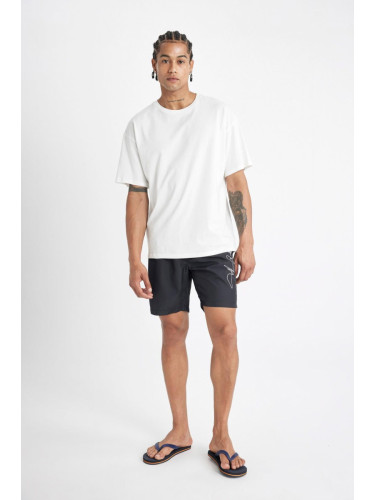 DEFACTO Regular Fit Mesh Lined Short Swim Shorts