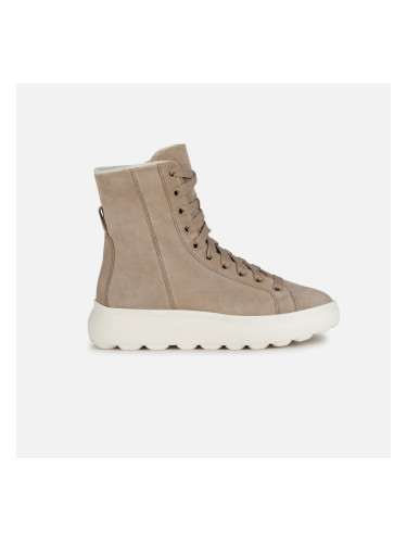 Beige Women's Ankle Boots Geox Spherica Ec4.1 - Ladies