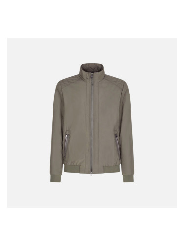 Dark Green Men's Quilted Jacket Geox Damiano - Mens