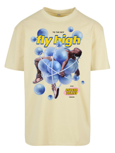 Psychadelic Oversize T-shirt soft yellow