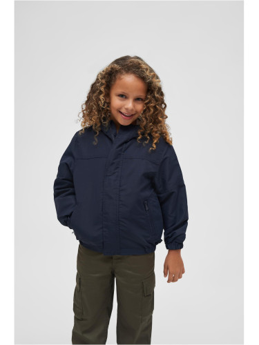 Children's summer windbreaker with navy front zipper