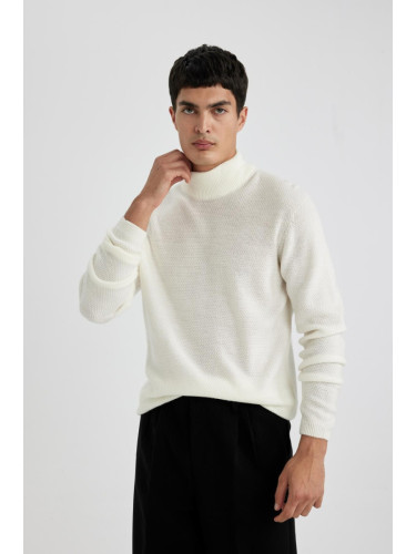 DEFACTO Standard Fit Turtleneck Sweater