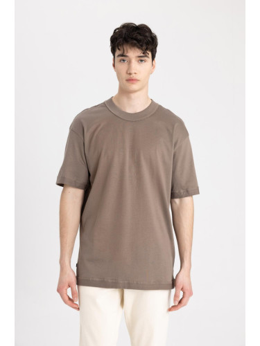 DEFACTO Boxy Fit Crew Neck Short Sleeve T-Shirt