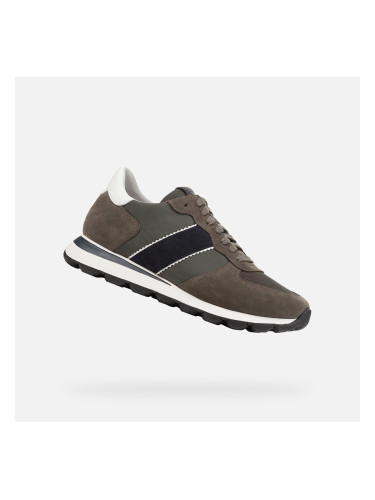 Khaki men's sneakers Geox Spherica Vseries - Men's