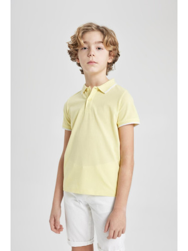 DEFACTO Boys Pique Short Sleeve Polo T-Shirt