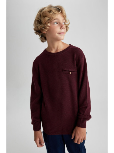 DEFACTO Boy's Crew Neck Knitwear Sweater