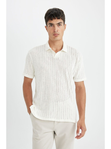 DEFACTO Regular Fit Short Sleeve Knitted Polo Shirt