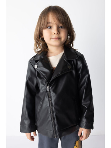 DEFACTO Baby Boy Faux Leather Coat