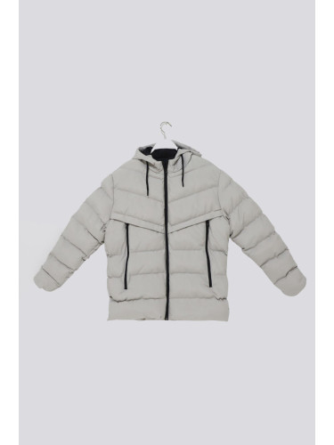 Trendyol Stone Regular Fit Puffer Hooded Jacket