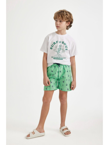 DEFACTO Boys' Patterned Swim Shorts