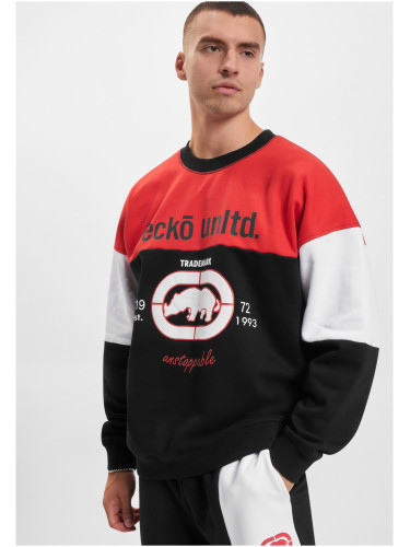 Men's hoodless sweatshirt Ecko Unltd. black/red/white