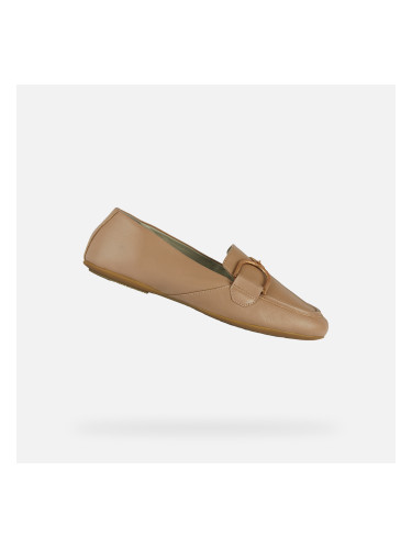 Beige women's moccasins Geox Palmaria - Women's