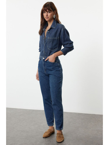Trendyol Blue High Waist Mom Jeans