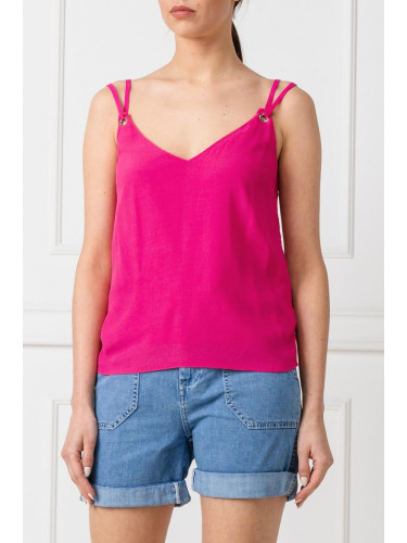 Tommy Jeans Top - TJW SOLID STRAP CAMI pink