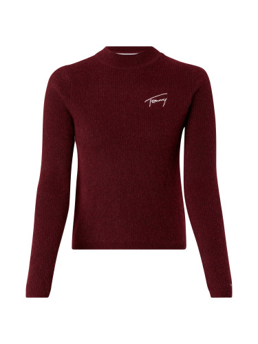 Tommy Jeans Turtleneck - TJW SIGNATURE RIB T red