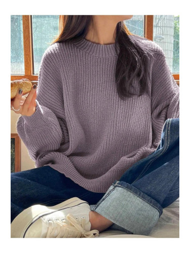 13242 Dewberry Oversize Women Sweater-LILA