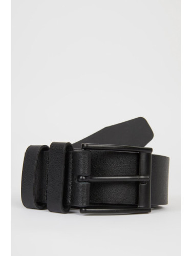 DEFACTO Men's Faux Leather Jean Belt