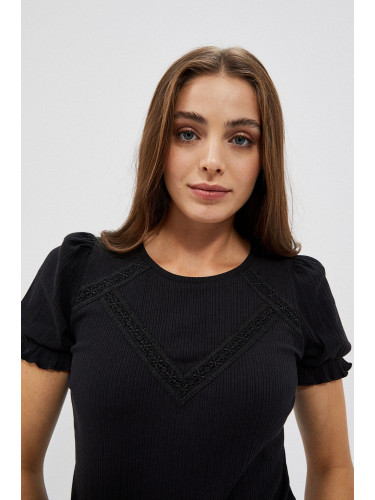 Blouse with puff sleeves