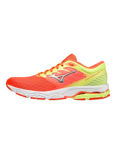 Women's running shoes Mizuno Wave Prodigy 3 Neon Flame/Silver UK 8