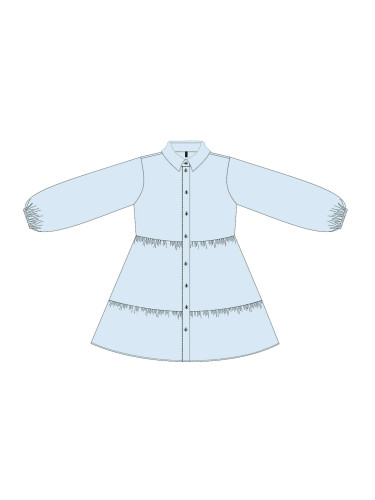 Marisse Women's Dress L-Su-4007 Blue