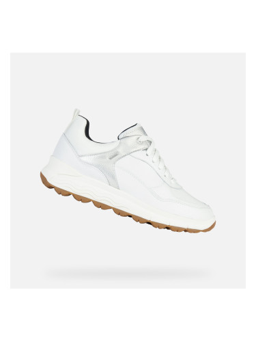 White women's sneakers Geox Spherica 4x4 B Abx - Women's