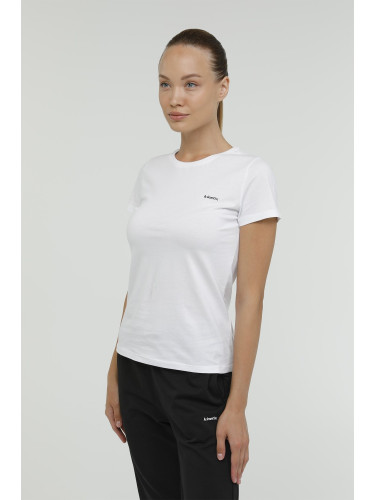 KINETIX W-SN226 BASIC C NECK T-SH WHITE Woman Sleeve T-Sh