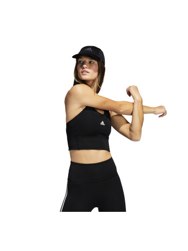 Women's adidas Running Medium-Support Pocket Bra Black