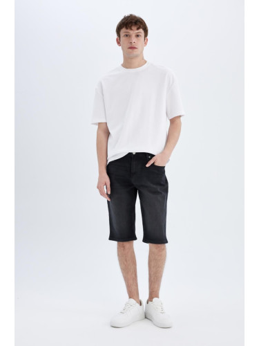 DEFACTO Regular Fit Jean Bermuda Shorts