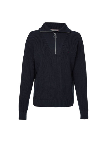 Tommy Hilfiger Sweater - HAYANA CABLE ZIP-UP SWEATER blue