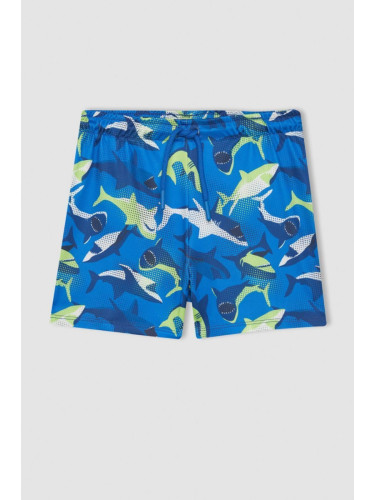 DEFACTO Boy's Shark Pattern Swimsuit