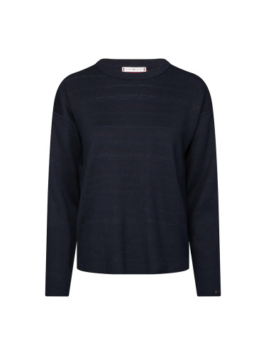 Tommy Hilfiger Sweater - VELMA REVERSIBLE SWTR dark blue