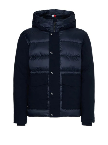 Tommy Hilfiger Jacket - TECH MIX MEDIA HOODED JACKET blue