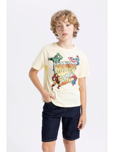 DEFACTO Boy's Marvel Comics Crew Neck Short Sleeve T-Shirt