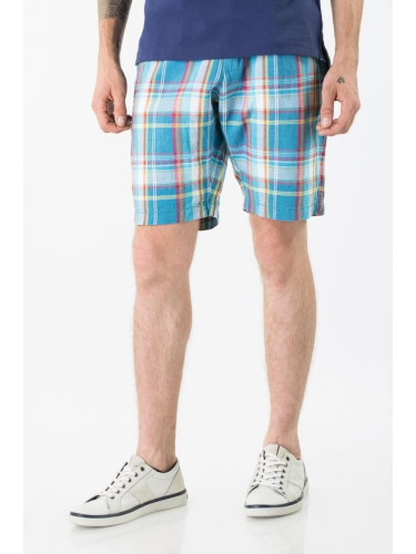 Tommy Hilfiger Shorts - BROOKLYN SHORT BLUE CHK CO/LI Blue