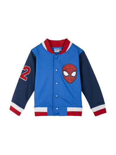 JACKET COTTON BRUSHED BASEBALL SPIDERMAN