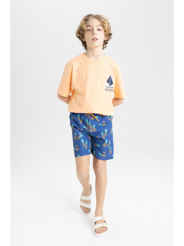 DEFACTO Boys' Patterned Swim Shorts