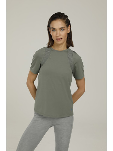 Lumberjack EMILY T-SHIRT 2FX PASTEL KHAKI Woman Sleeve T-Sh