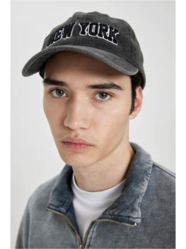 DEFACTO Unisex Embroidered Woven Baseball Basketball Cap