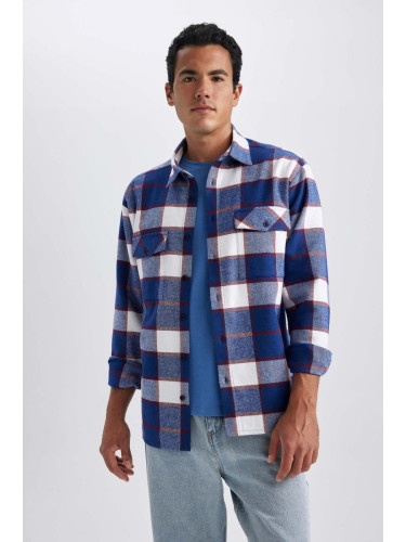 DEFACTO Relax Fit Plaid Lumberjack Long Sleeve Shirt