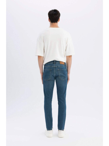 DEFACTO Wiser Wash Carlo Skinny Fit Extra Slim Fit Normal Waist Extra Narrow Leg Jean Trousers