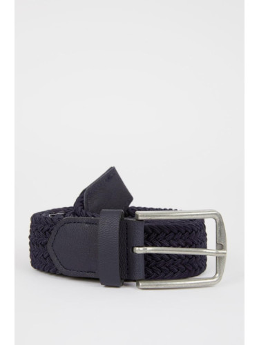 DEFACTO Men's Rectangular Buckle Jean Belt